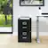 Alt View 15. OSP Home Furnishings - 2 Drawer Locking Metal File Cabinet - Black.