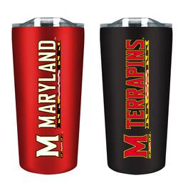 The Fanatic Group - Maryland Terrapins 18oz. Soft Touch Tumbler Two-Piece Set - Multicolor