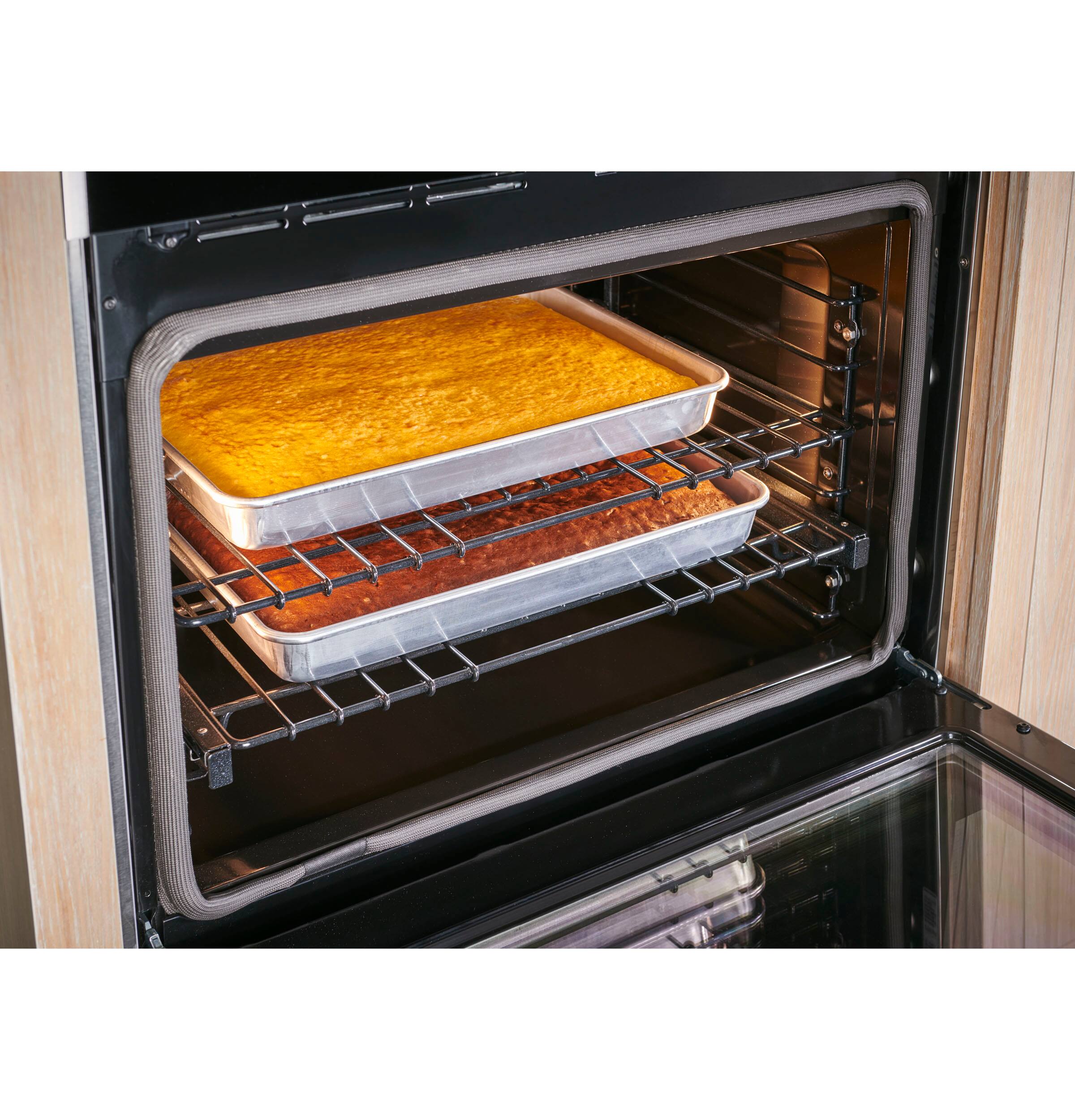 Alt View 16. Monogram - Minimalist 30" Built-In Single Electric Convection Wall Oven with No-Preheat Air Fry  and Voice Control - Stainless Steel.