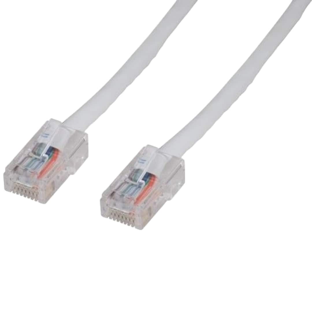 Photos - Ethernet Cable Sanoxy - 1ft Cat5e 350 MHz UTP Assembled Ethernet Network Patch Cable - White SNX-CBL-C5102-8001