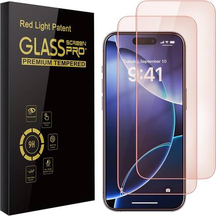 Red Light Patent
GLASS SCREEN PRO+
PREMIUM TEMPERED
Tuesday, September 10
9:41
- Photo Effect
- Original Touch Feeling
- 9H
- Scratch-Free
- Anti-Fingerprint
- Radiation Shielding
Rumc
Lmge
Orge
Todh
Soring
9H
Nao
Fe
Dope
DeptubCoig
flra
