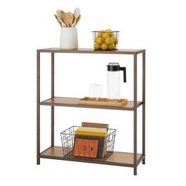 TRINITY - 3-Tier 32x12x36 Bamboo Shelving Bronze Anthracite - Bronze Anthracite®