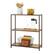 Front. TRINITY - 3-Tier 32x12x36 Bamboo Shelving Bronze Anthracite - Bronze Anthracite®.