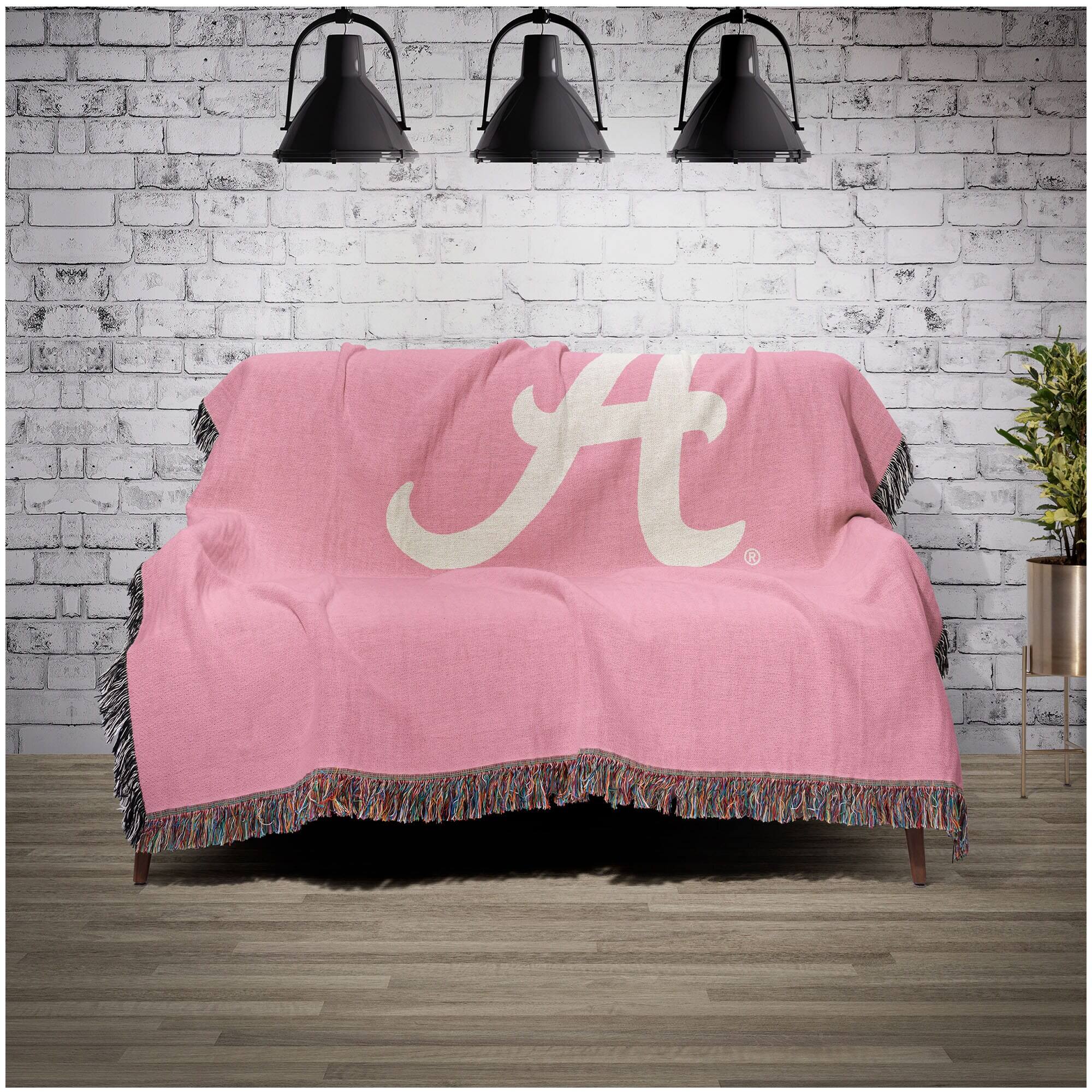 Alt View 1. Chad & Jake - Alabama Crimson Tide Woven Blanket - Pink.