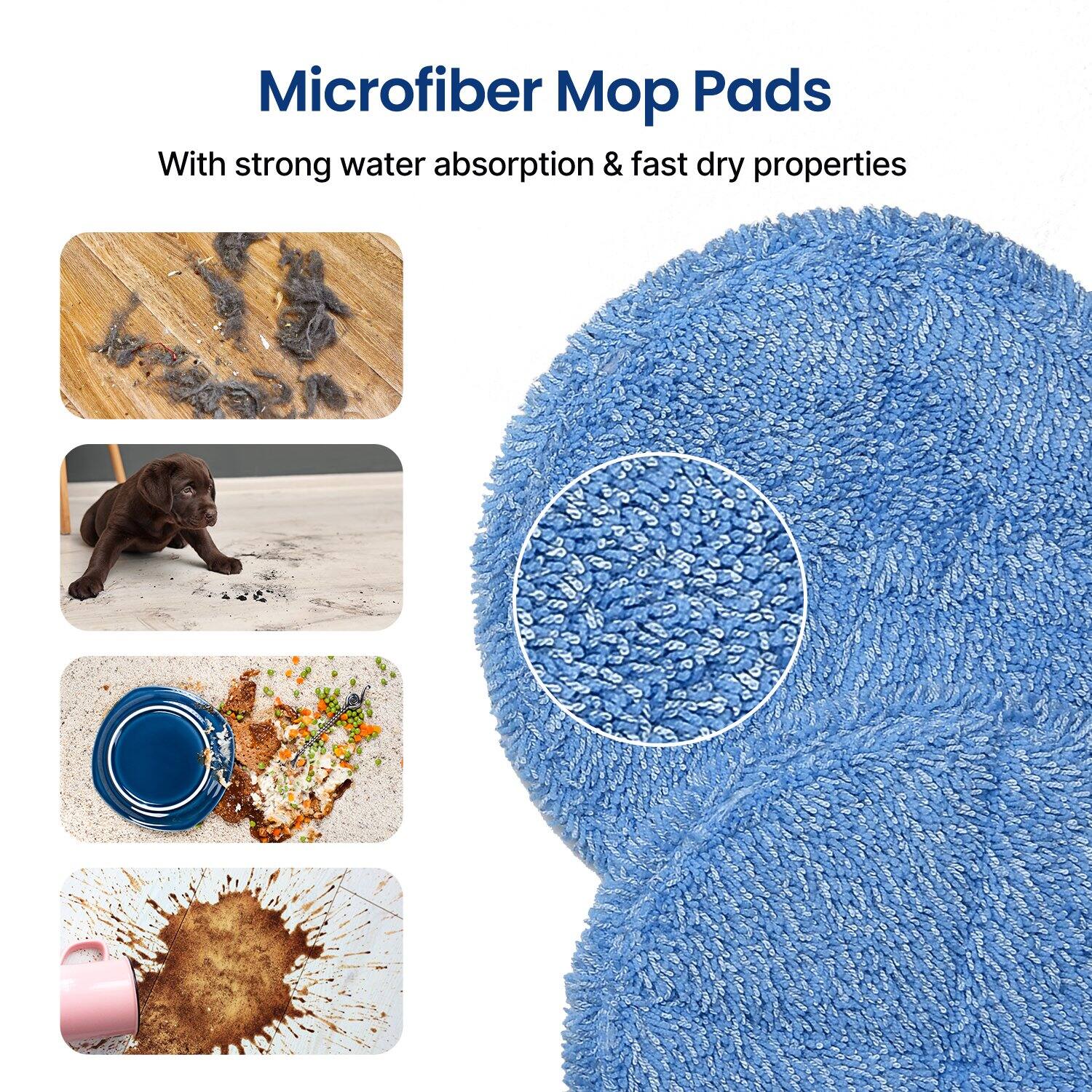 Microfiber Mop Pads

With strong water absorption & fast dry properties