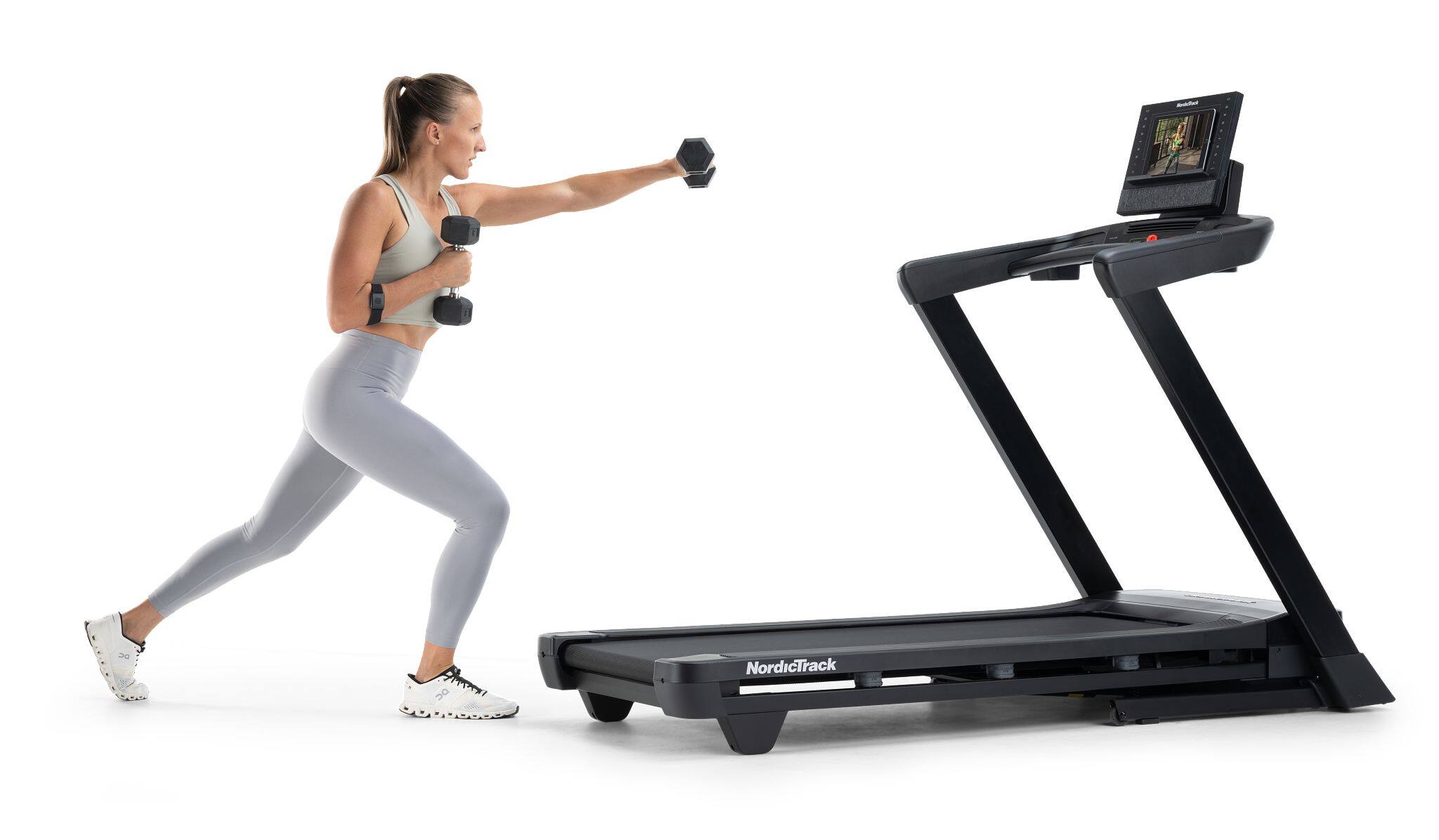 Alt View 4. NordicTrack - NordicTrack T Series 8 Treadmill - Black.