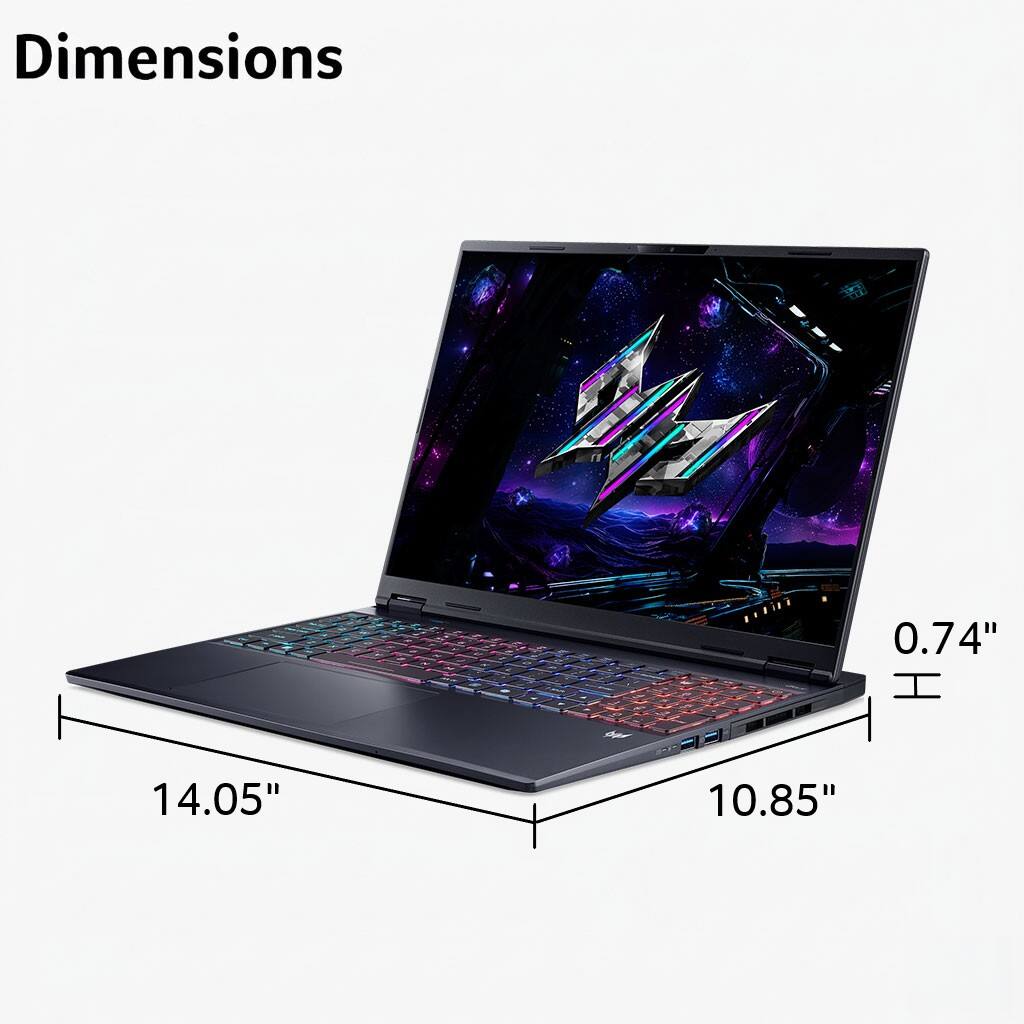Dimensions: 0.74" H x 14.05" W x 10.85" D