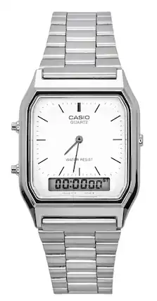 CASIO QUARTZ
WATER RESIST
00:0000
701AG-E7S
JAPAN