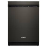 KitchenAid - 24" Front Control Built-In Stainless Steel Tub Dishwasher with Third Level Jet Rack and 41 dBA - Black Ore - Front_Zoom