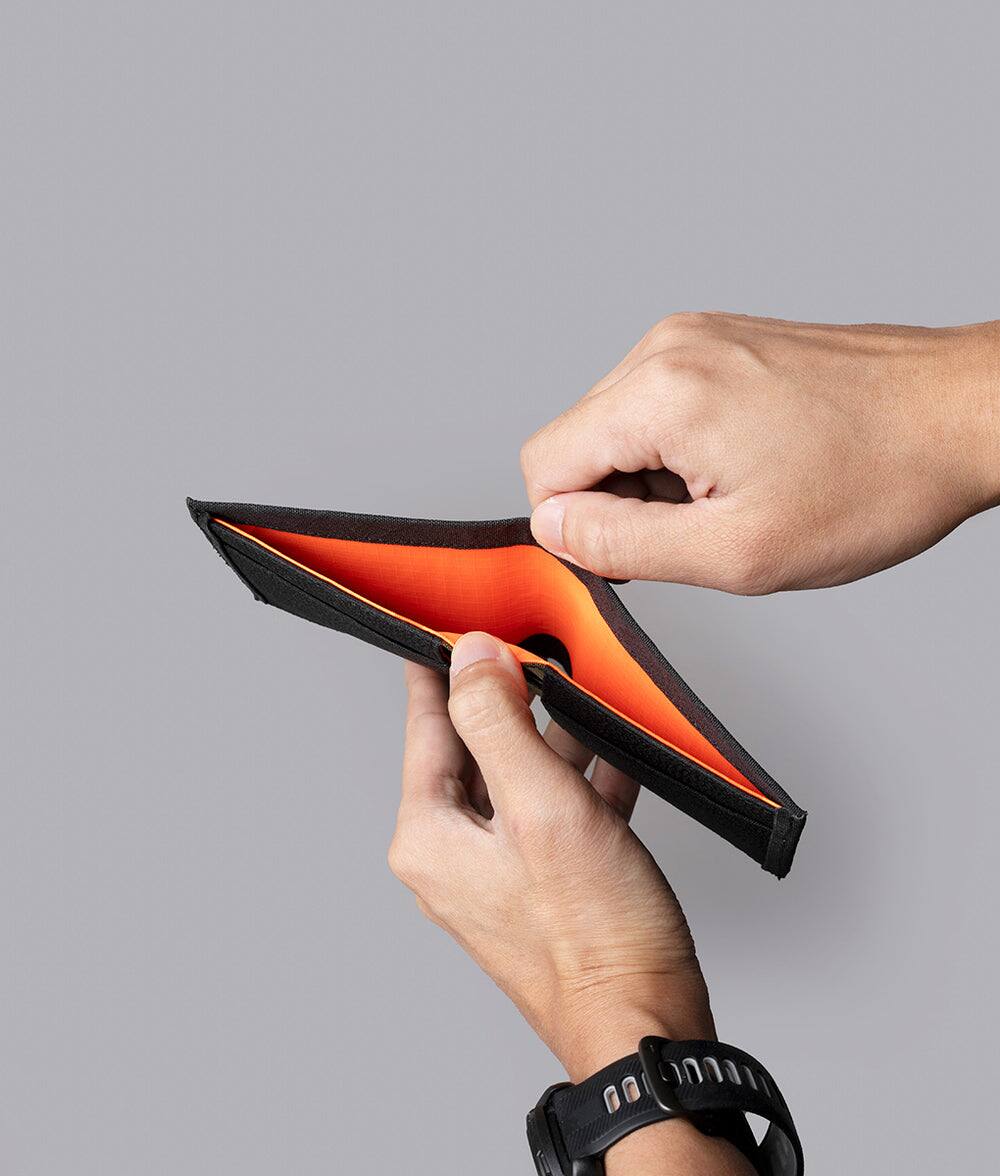 Alt View 2. ALPAKA - Ark Bifold Cash Wallet - Wallet for Men,Slim Design with RFID Protection - Black Axogrid 300D.