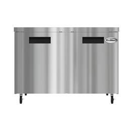 Koolmore - 48 in. Two Door Commercial Undercounter Refrigerator in Stainless-Steel 11 cu. ft. (KM-UCR-2DSS) - Stainless Steel