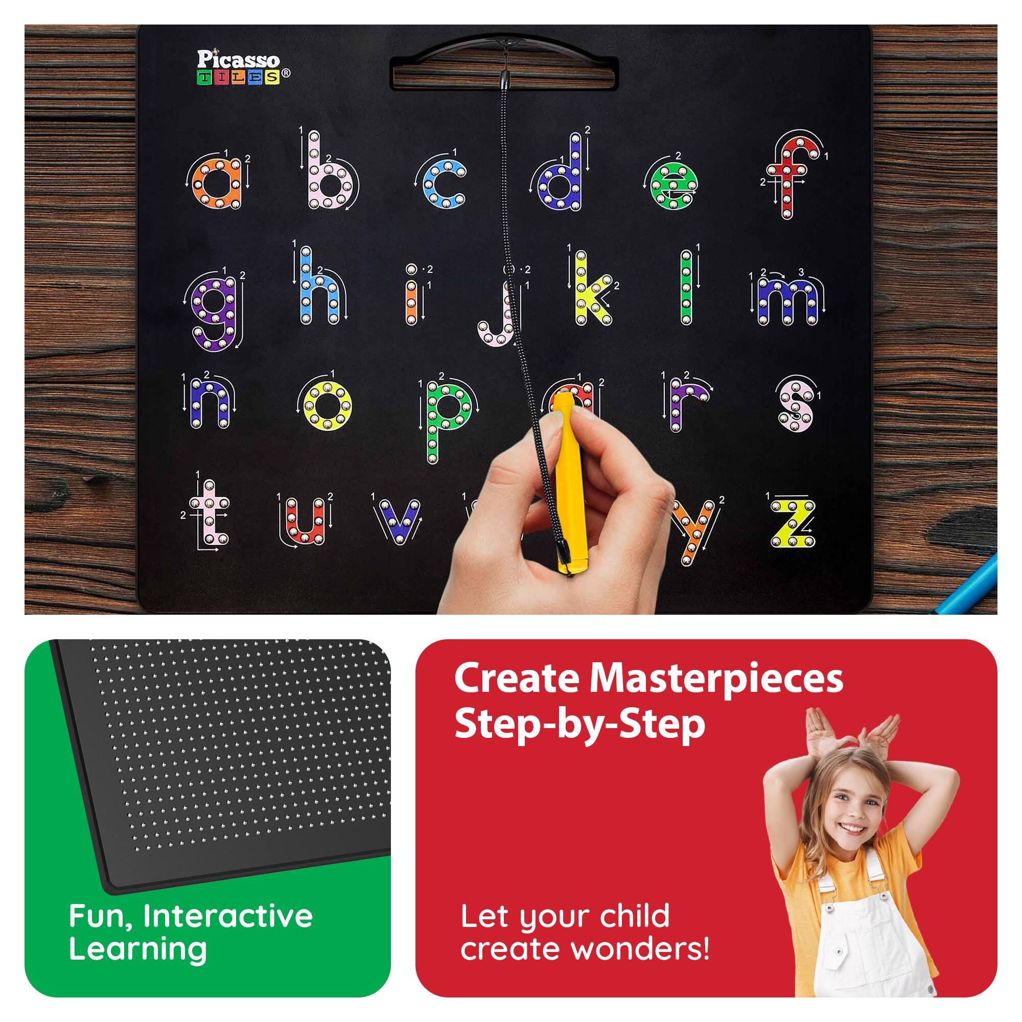 Picasso 1 I L E S 2 3 ghijklm S 7 Create Masterpieces Step-by-Step Fun, Interactive Learning Let your child create wonders!