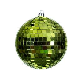 Vickerman - 8" Mirror Ball Ornament - Lime