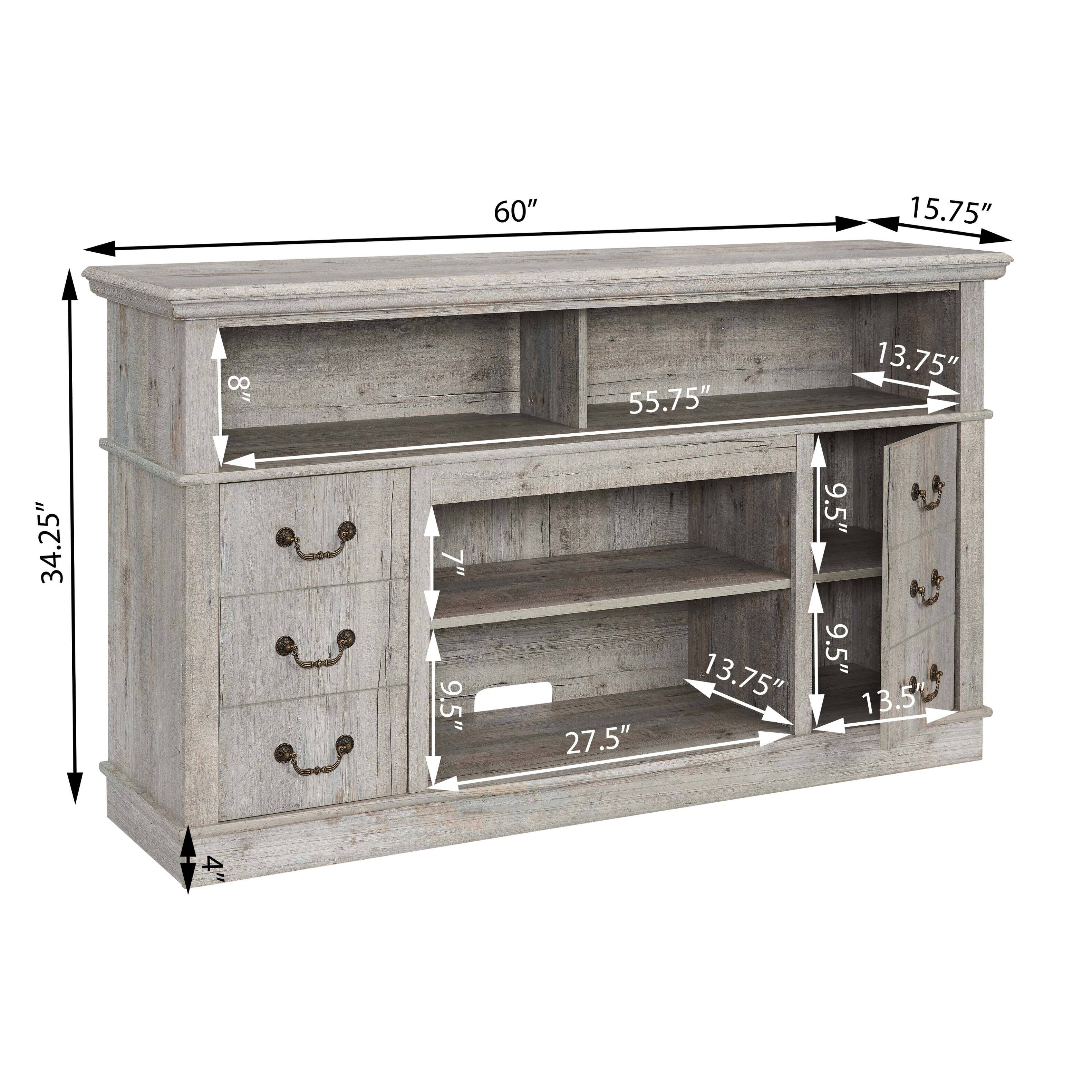 60"  
15.75"  
55.75"  
13.75"  
34.25"  
27.5"  
13.75"  
9.5"  
9.5"  
9.5"  
13.5"  
4"