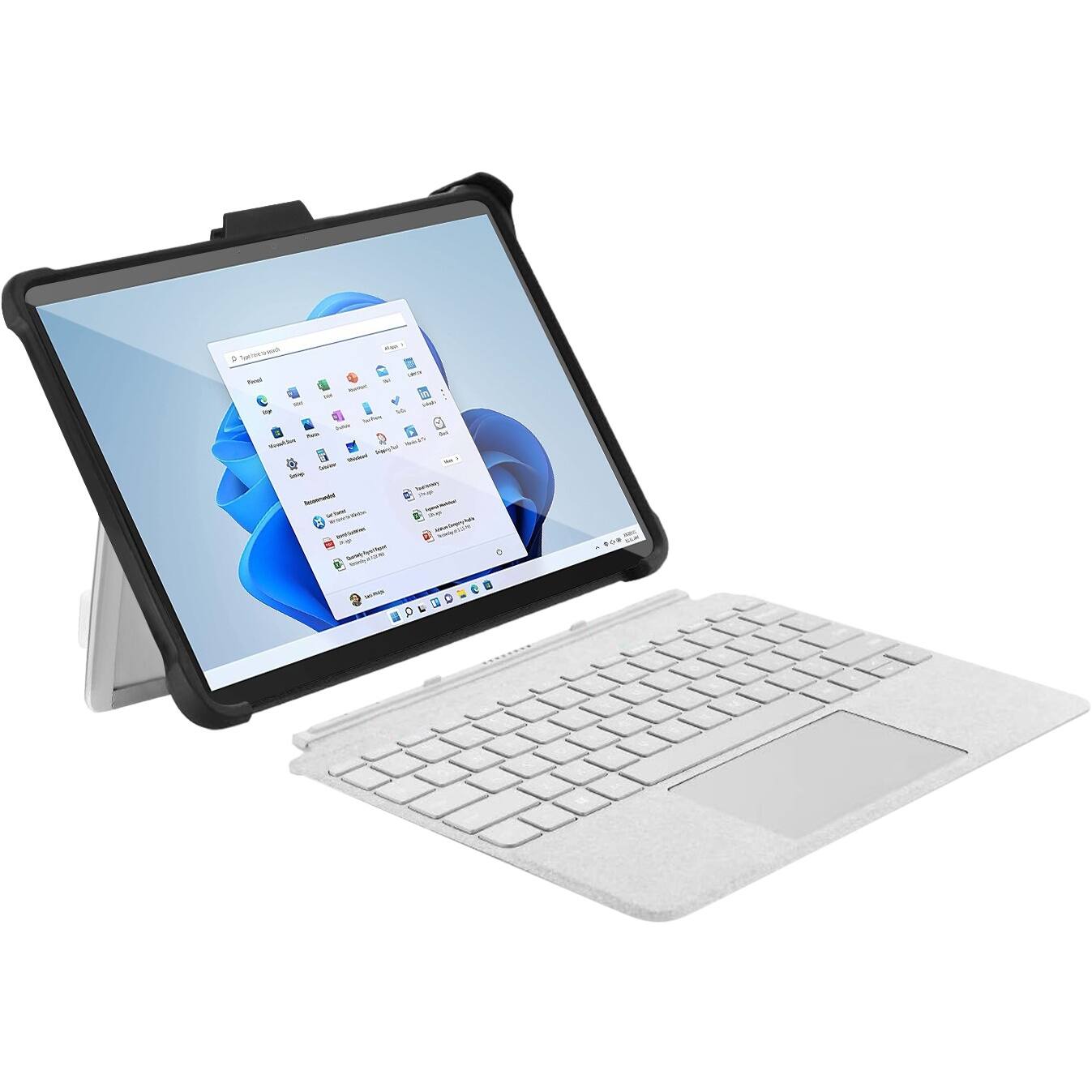 Alt View 12. SaharaCase - DEFENCE Series Case for Microsoft Surface Pro 8 - Black/Clear.