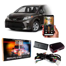 MPC - Remote Start Kit For Toyota Sienna 2011-2020 | Phone App Control | Plug and Play - Black
