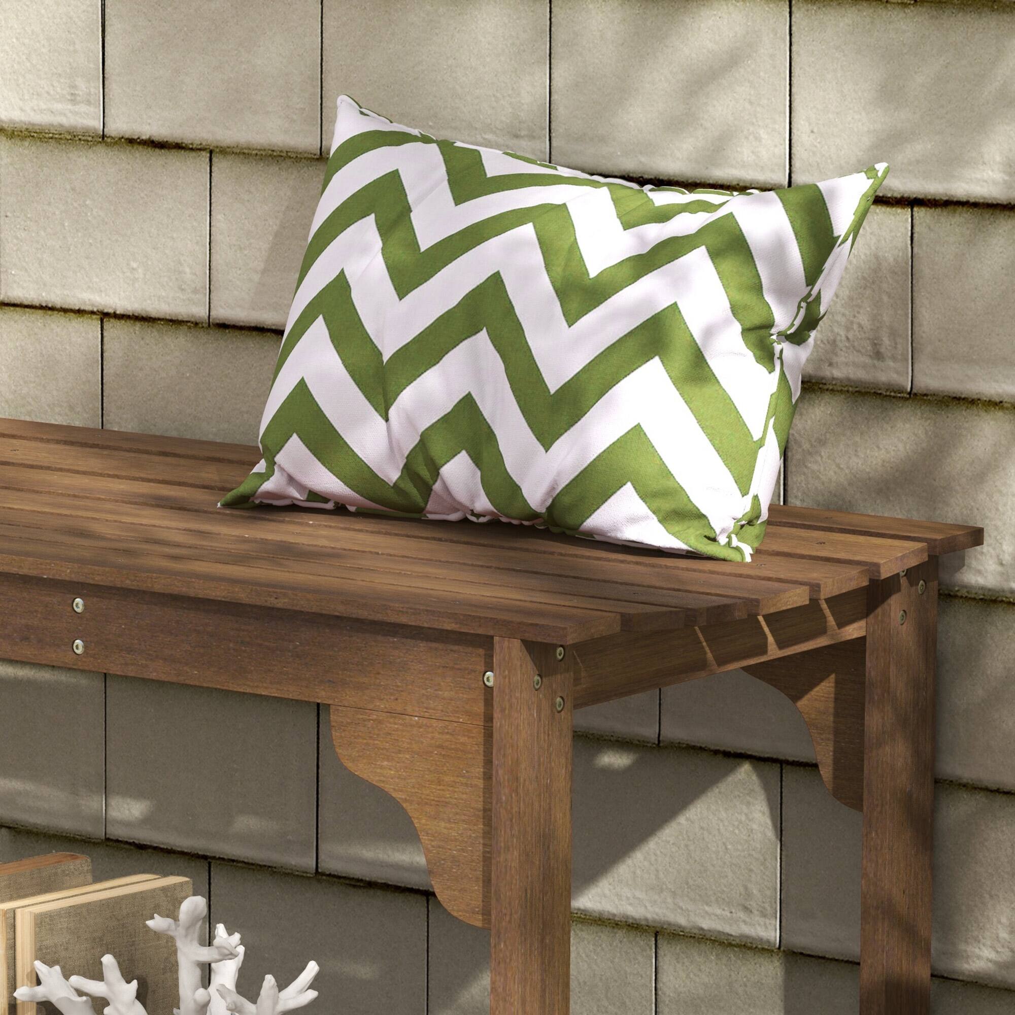 Alt View 5. AOOLIVE - Wooden Garden Bench - Outdoor Park Bench with Slatted Seat,Backless Porch Bench for Garden,Poolside, Deck,Teak - Natural.