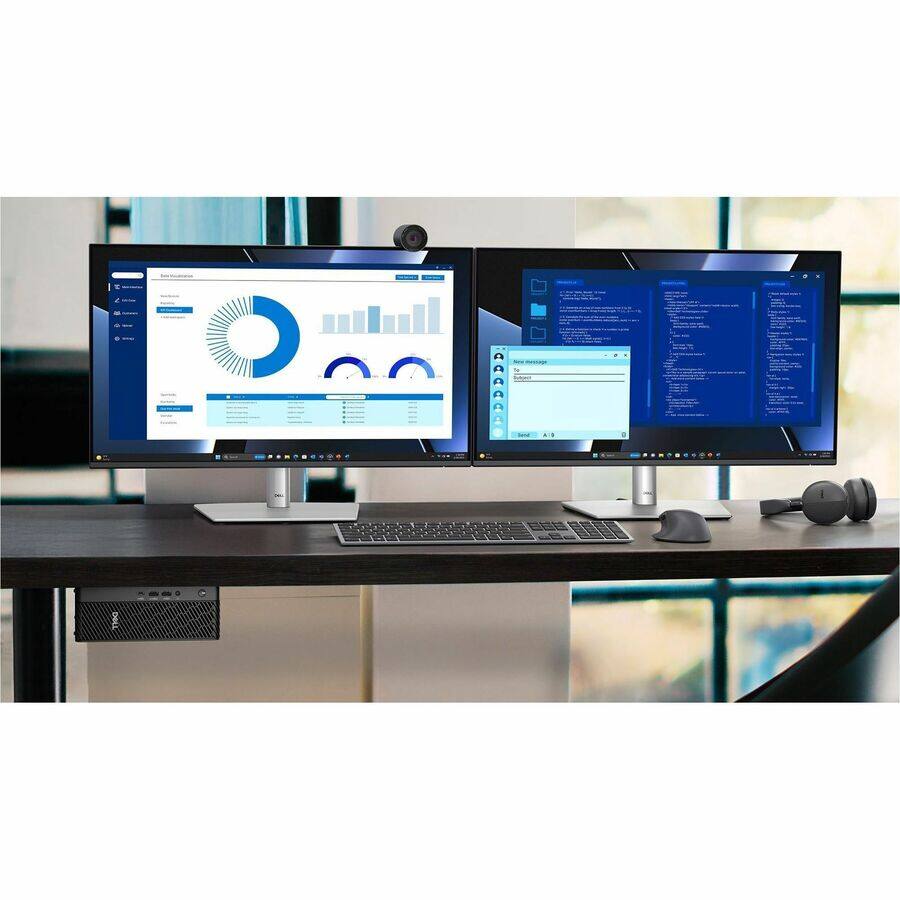 Alt View 8. Dell - Dell Pro Max FCM2250 Desktop Computer - Intel Core Ultra 7 265 - vPro Technology - 32 GB - 512 GB SSD - Micro PC - Black.