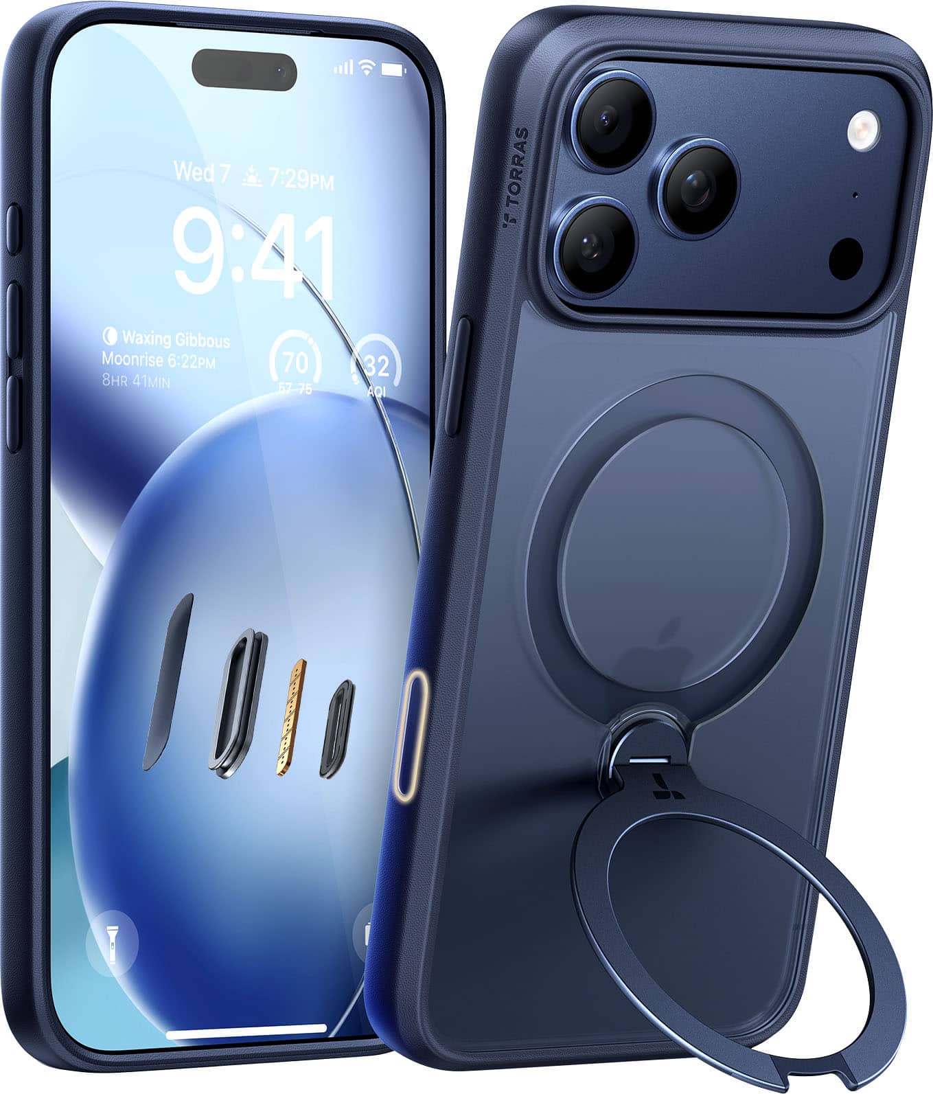 Wed 7 7:29PM  
9:41  
Waxing Gibbous Moonrise 6:22PM  
8HR 41MIN  
70 32  
57-75  
401  
TORRAS