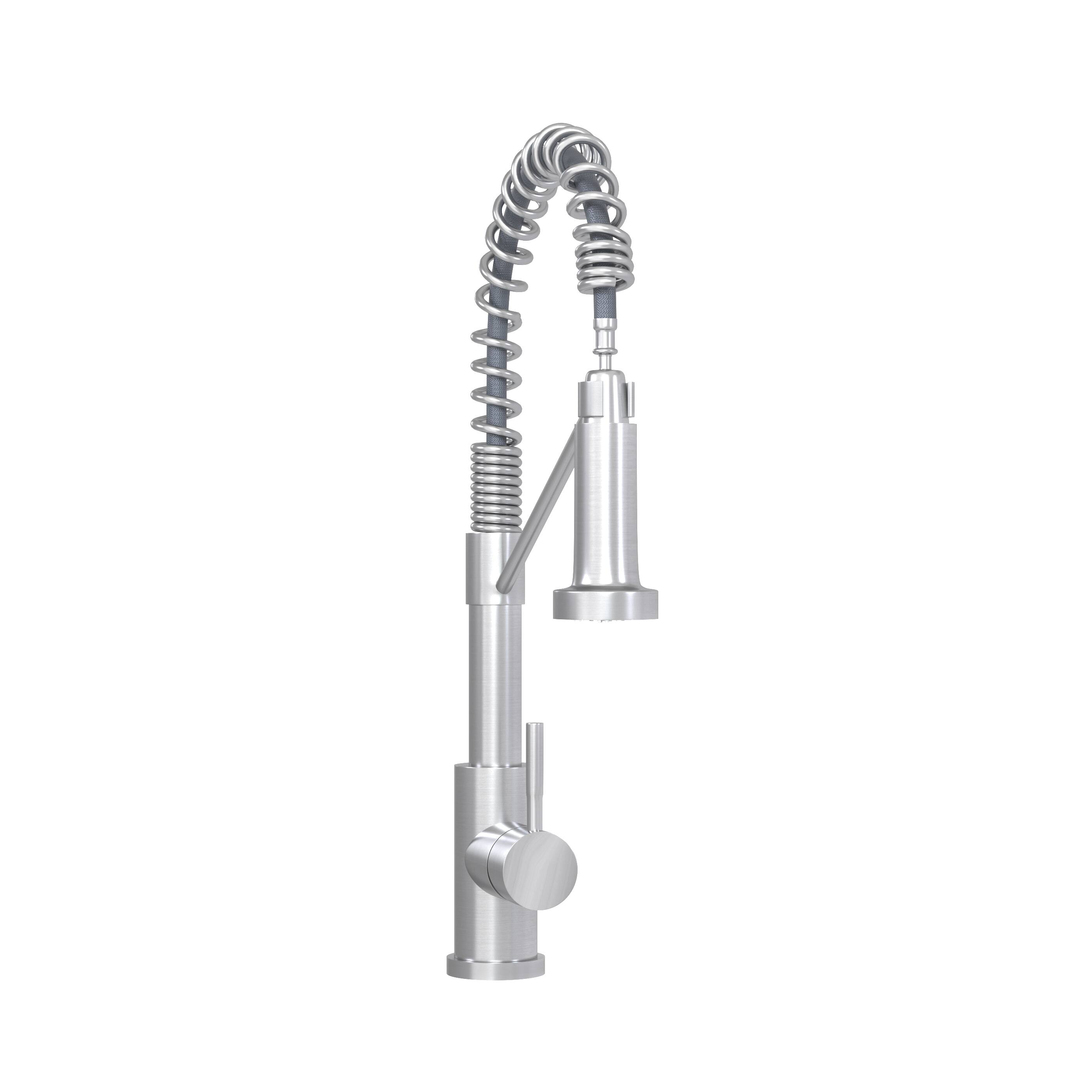 Alt View 2. Bothwa Home - Bothwa Home KF-YQ603-BN 19 - Inch Enzoh Kitchen Faucet in Brushed Nickel Finish - Brushed Nickel.