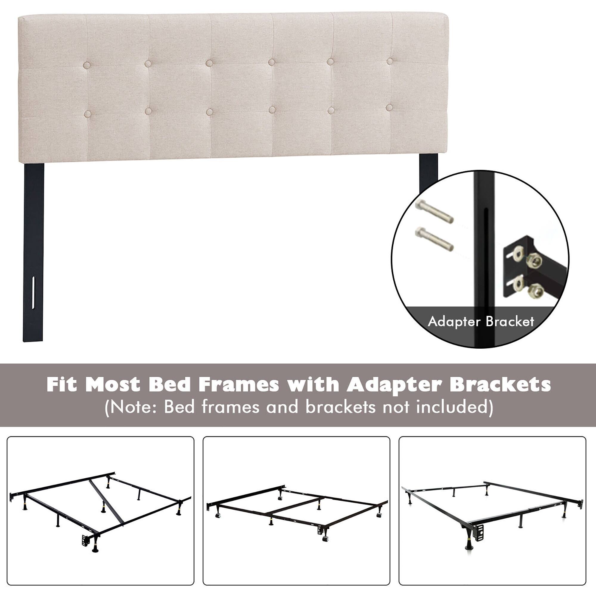 Fit Most Bed Frames with Adapter Brackets  
(Note: Bed frames and brackets not included)