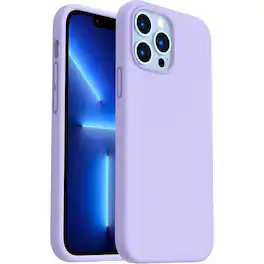 Entronix - Liquid Silicone Case for iPhone 12 Pro Max - Soft Touch and Durable Protection - Purple