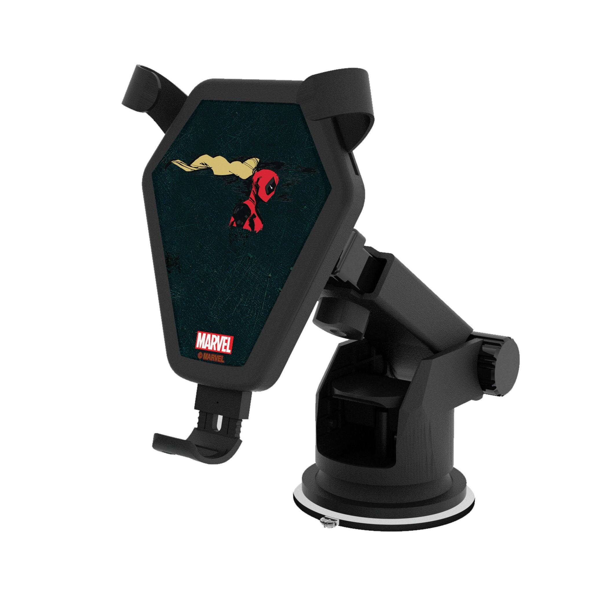 Keyscaper - Marvel Badge Wireless Car Charger - Ladypool