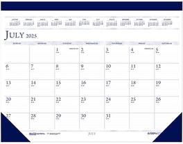 House of Doolittle - 2025-2026 22" x 17" Academic Monthly Desk Pad Calendar - Blue
