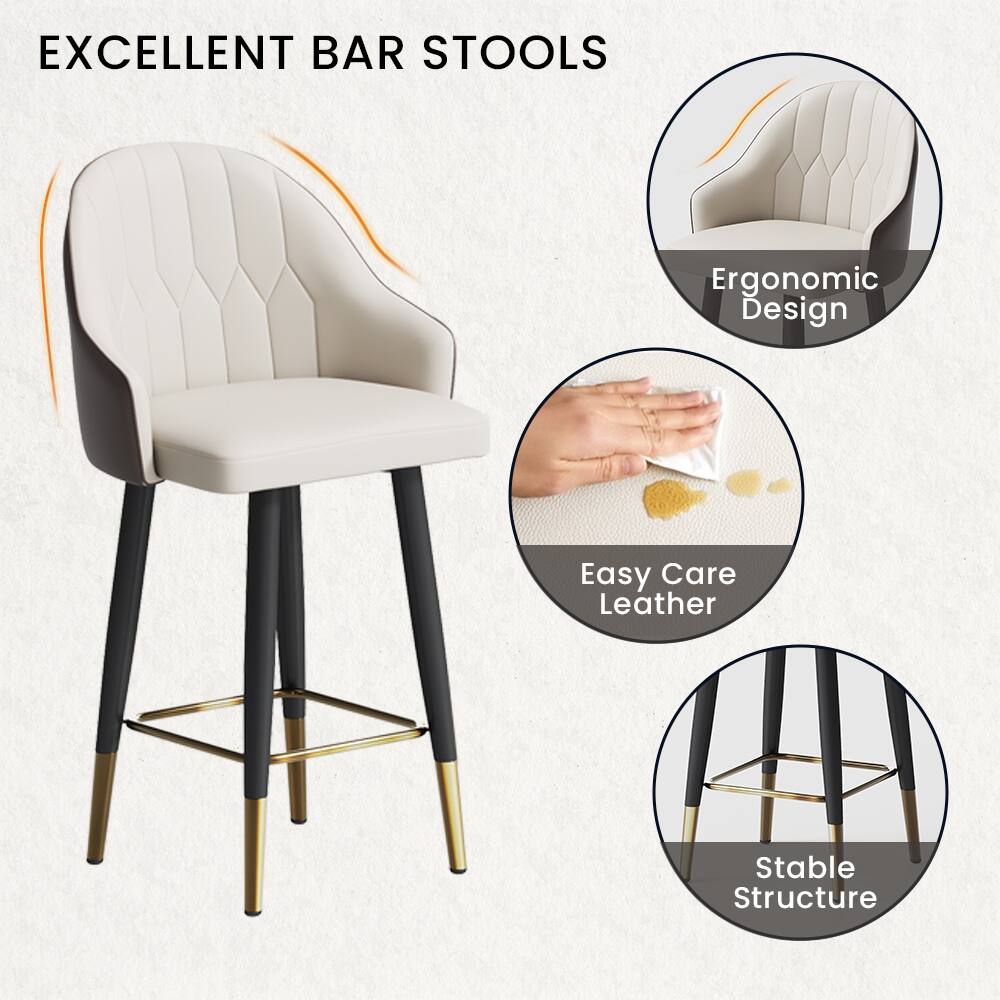 EXCELLENT BAR STOOLS

- Ergonomic Design
- Easy Care Leather
- Stable Structure