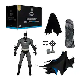 McFarlane Toys - DC Multiverse Batman: Year Two Figure | Gold Label Batman BW Accent Edition - Black