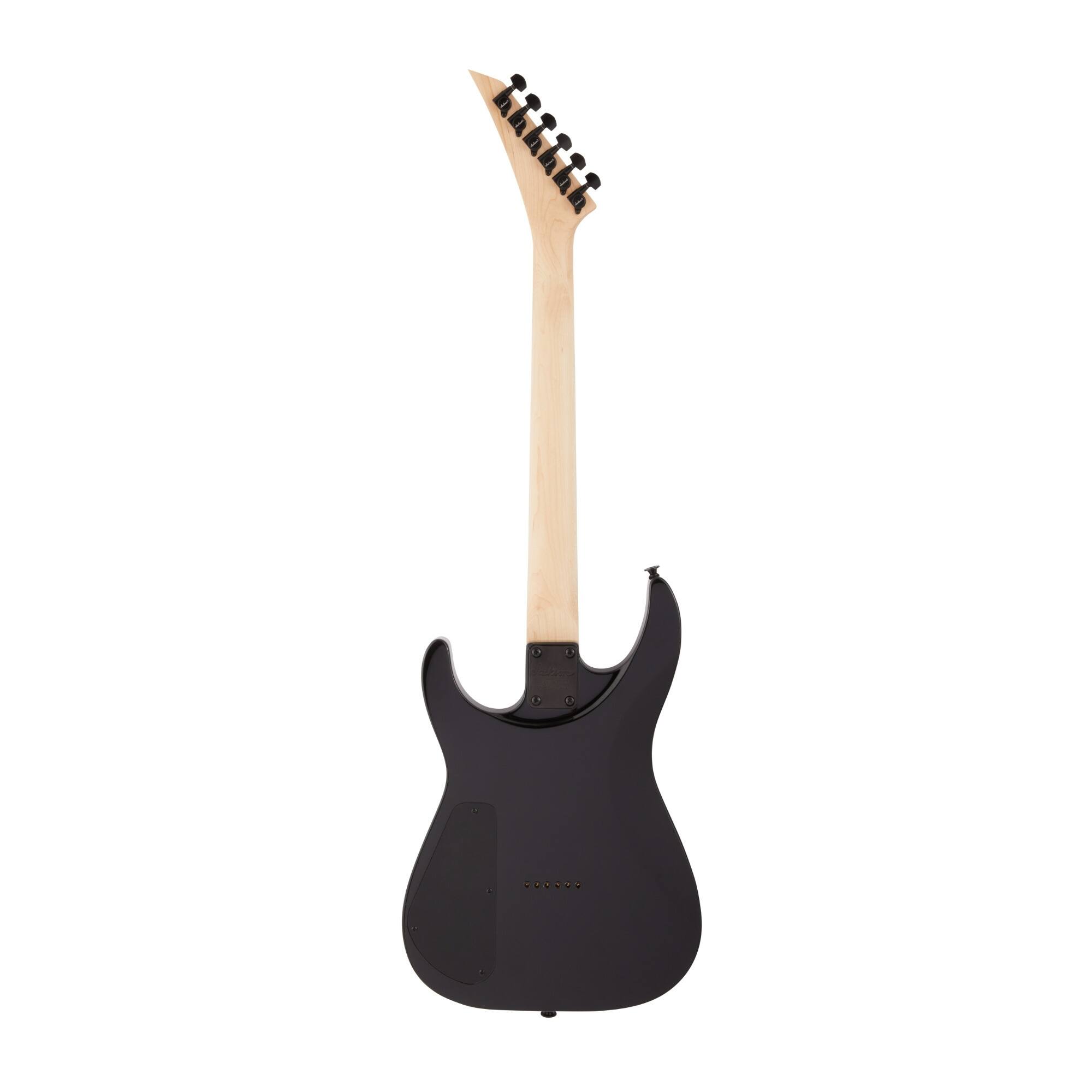 Left. Jackson - Jackson JS Series Dinky Arch Top JS32Q DKA HT Guitar (Transparent Black Burst).