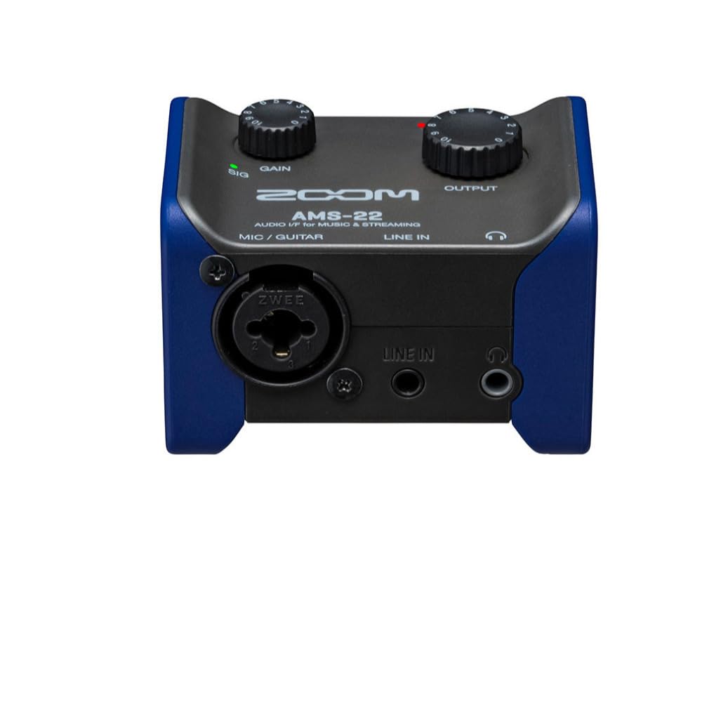 6
10
2
GAIN SIG OUTPUT MOOS AMS-22 AUDIO I/F for MUSIC & STREAMING
MIC/GUITAR
LINE IN
ZWEE
2
LINE IN