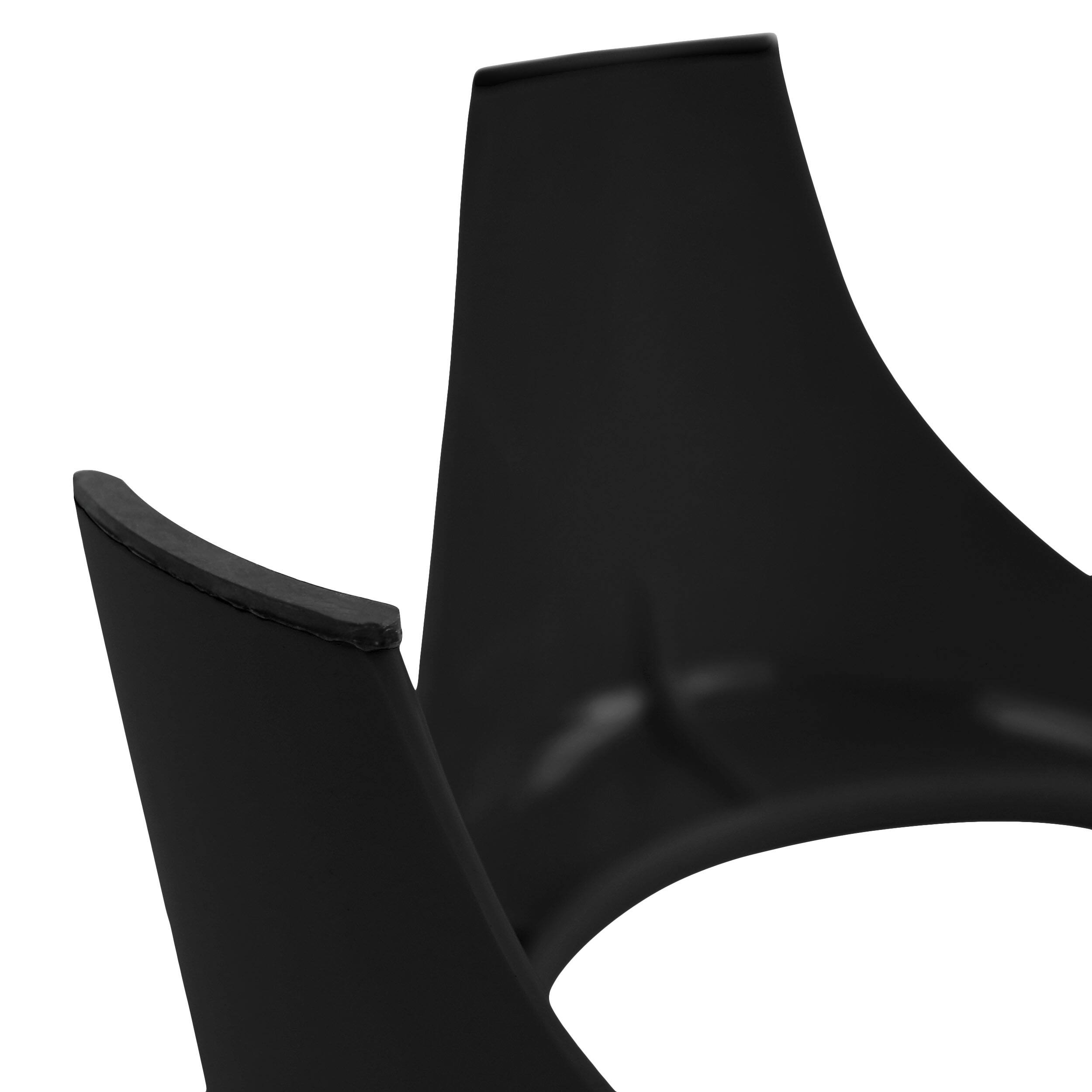 Alt View 4. Gibson - Gibson Home Bow Wow Meow 3 Piece Elevated Pet Bowl Dinner Set in Black - Black.