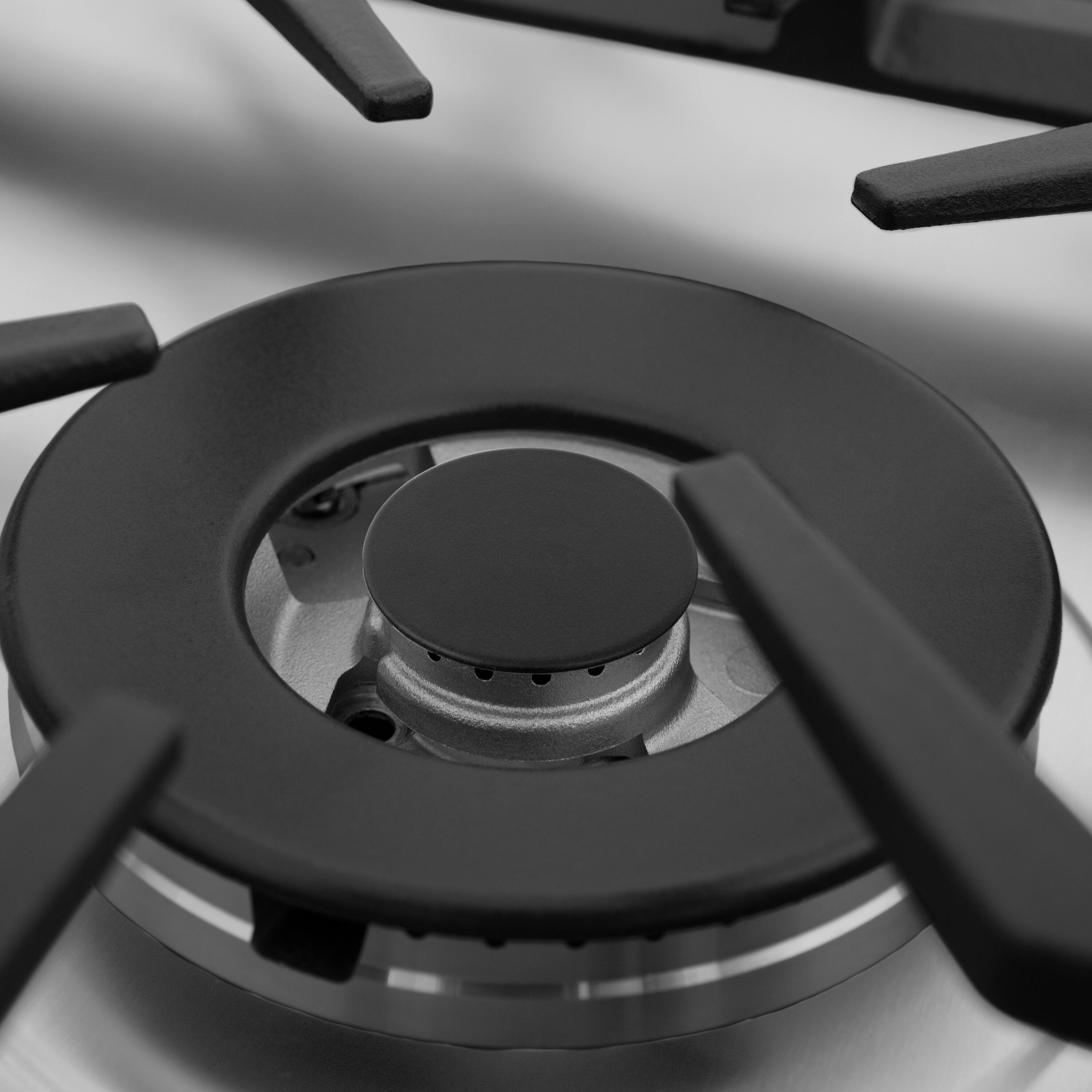 Back. ZLINE - ZLINE 30 in. Gas Cooktop with 4 Gas Burners (RC30) - Black.