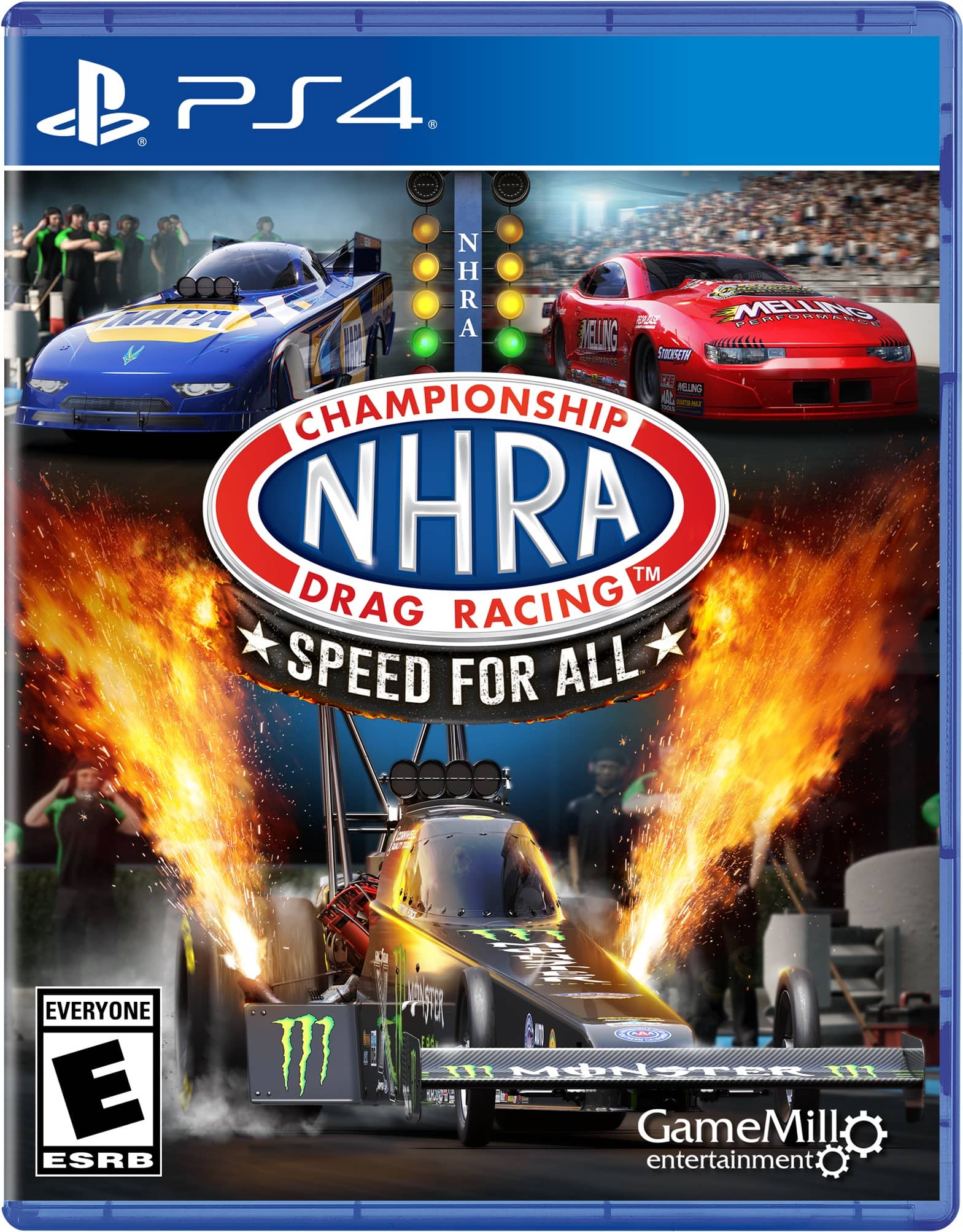 Front. GameMill Entertainment - NHRA Speed for All.
