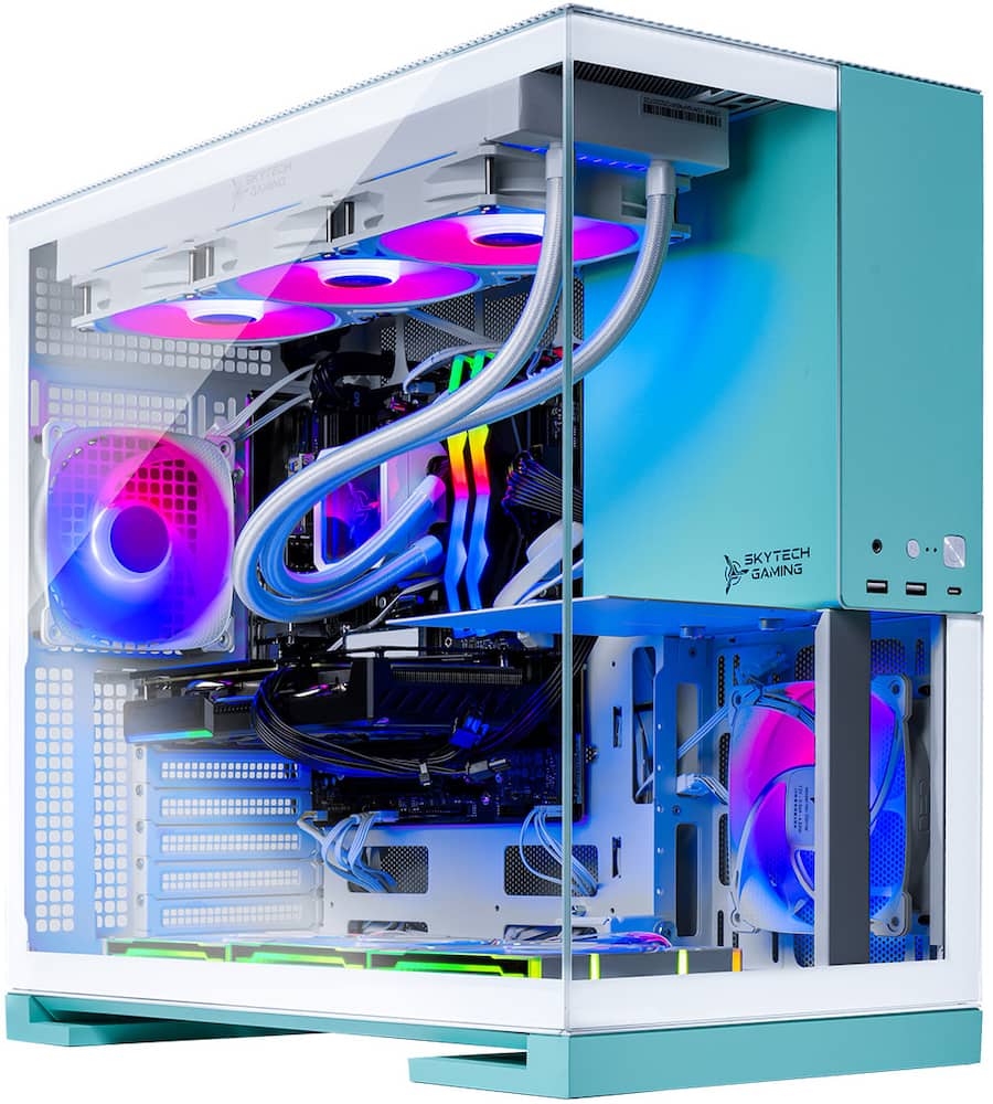 Skytech Gaming Skytech AQUA AMD Ryzen 7 9800X3D, 5070 Ti, 32GB 6000 MHz ...