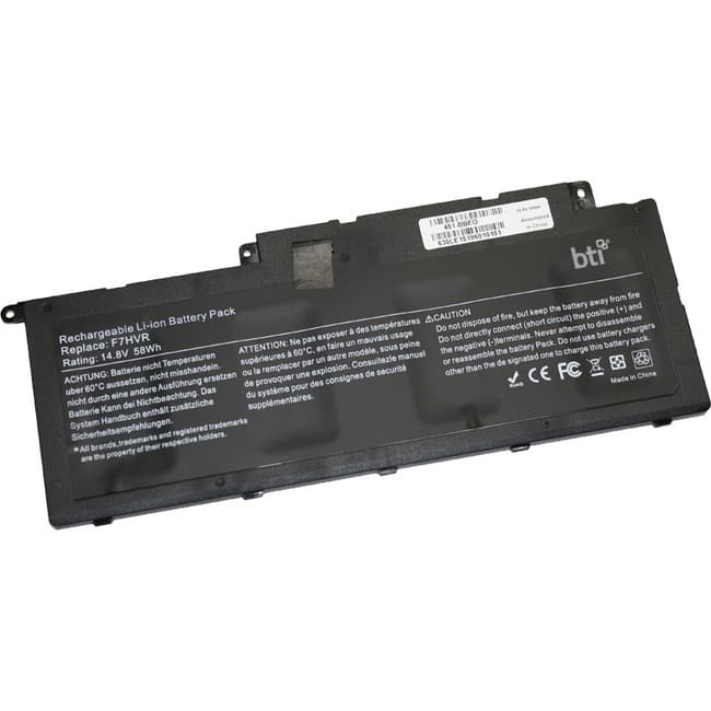 BTI Battery Tech - BTI Battery - For Notebook - Battery Rechargeable - 3900 mAh - 58 Wh - 14.8 V DC