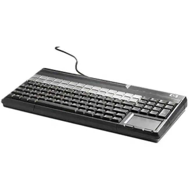 HP FK221AA POS Keyboard 106 Keys QWERTY Layout 28 Relegendable Keys USB ...