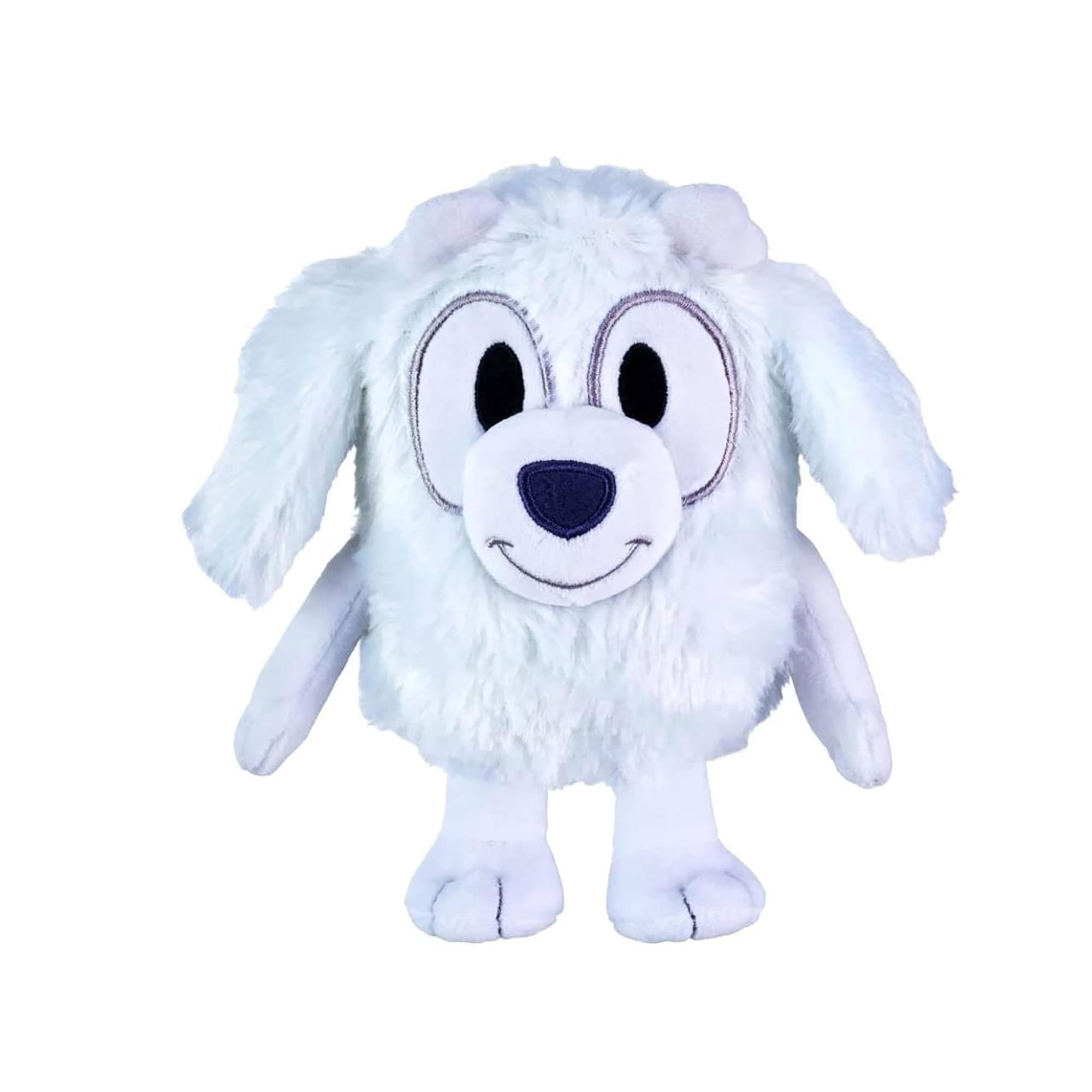 Front. Moose Toys - Bluey Family & Friends 8 Inch Character Plush | Lila - White.