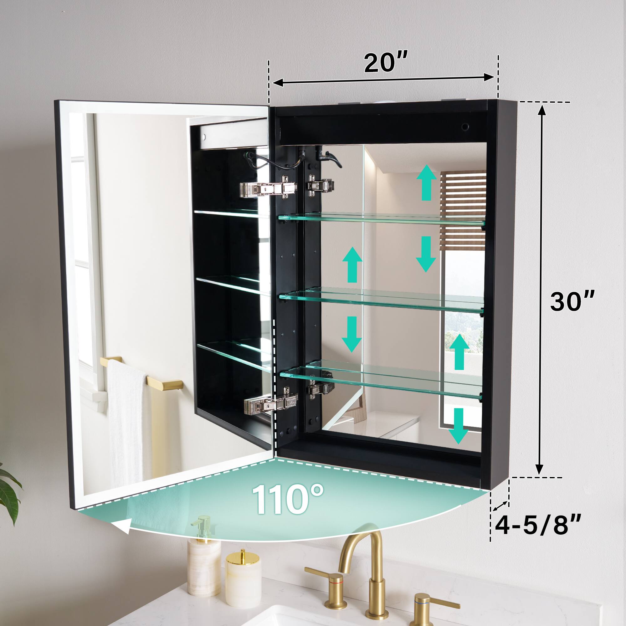 20" 30" 110° 4-5/8"