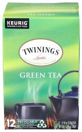 Twinings - Pure Green Tea - Case of 6 - 12 pods