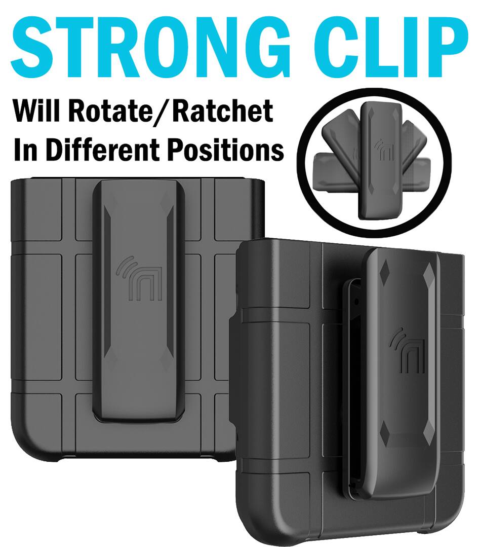 STRONG CLIP  
Will Rotate/Ratchet In Different Positions