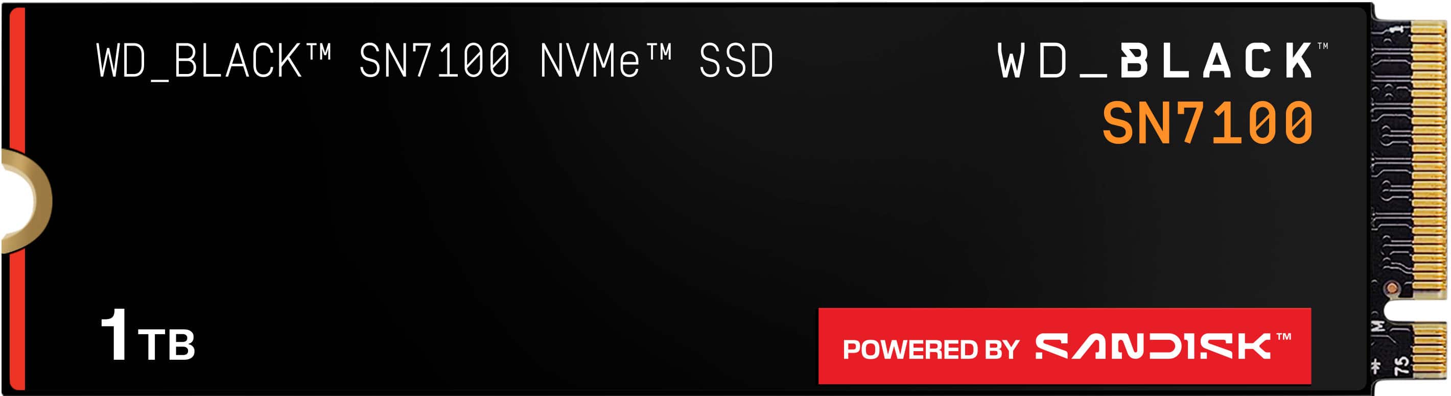 WD - BLACK SN7100 1TB Internal SSD Gen 4 x4 NVMe - Front_Zoom