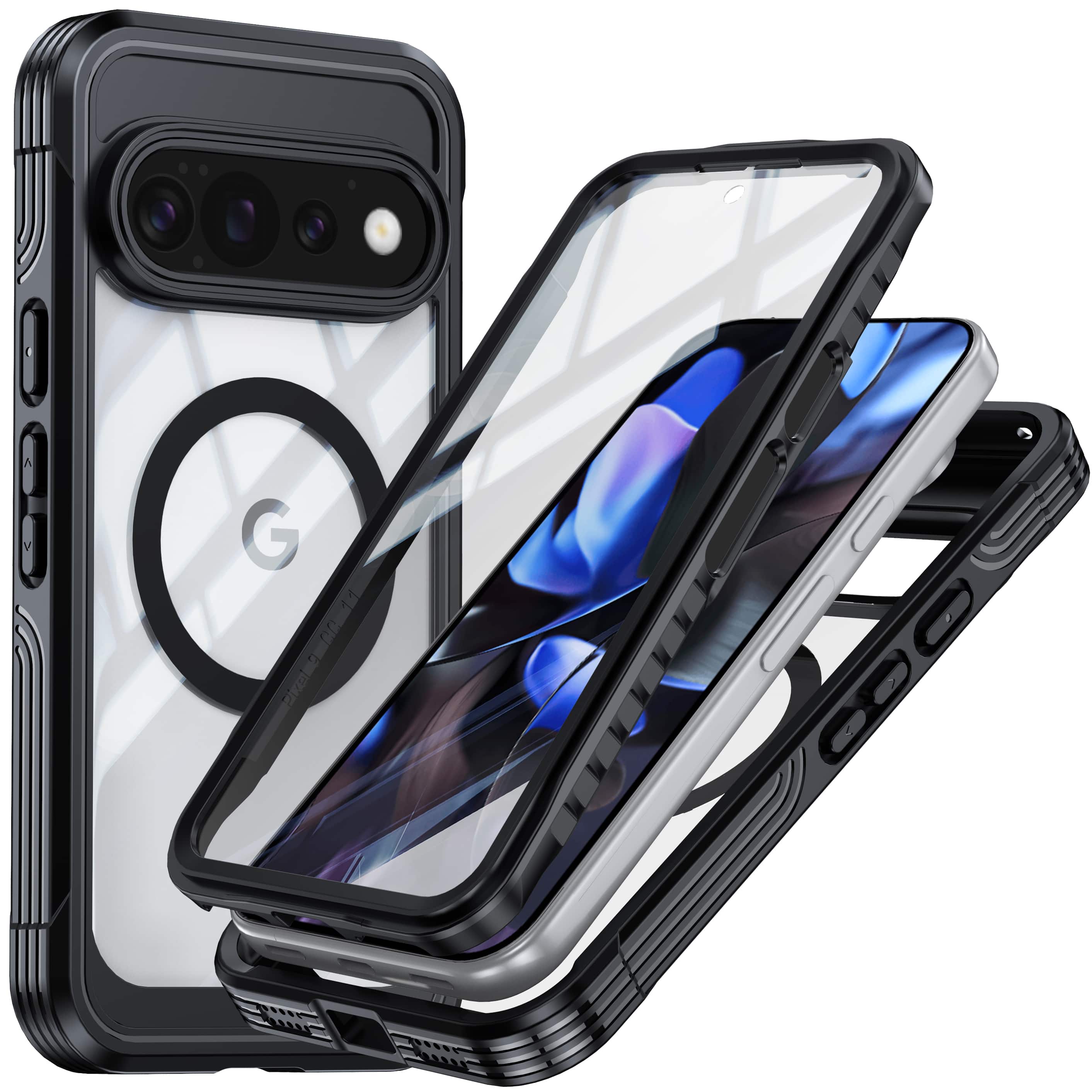 UUCOVER - Magnetic Case for Google Pixel 11 Pro XL Built-in Screen Protector Shockproof TPU + PC Compatible with MagSafe Cover - Black price history on PriceWatchPro