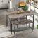 Alt View 16. Costway - 4pcs Dining Table Set Rustic Desk 2 Chairs & Bench w/ Storage Rack Grey - Grey.