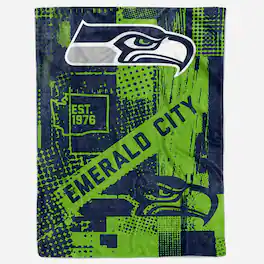 Logo Brands - Seattle Seahawks 60" x 80" Hometown Blanket - Multicolor