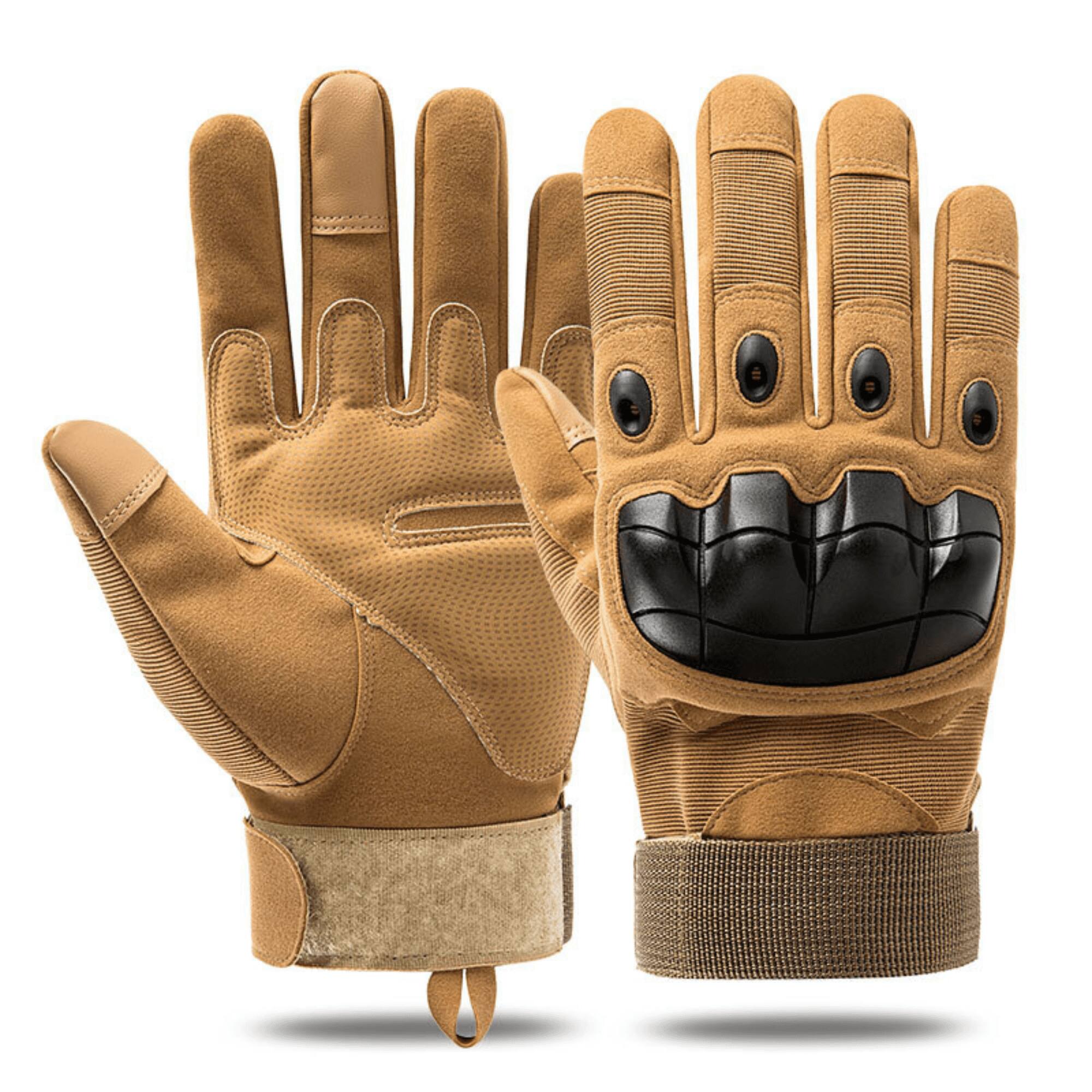 Alt View 1. JupiterGear - Tactical Military Airsoft Gloves for Outdoor Sports, Paintball, and Motorcycling with Touchscreen Fingertip Capability - Tan.
