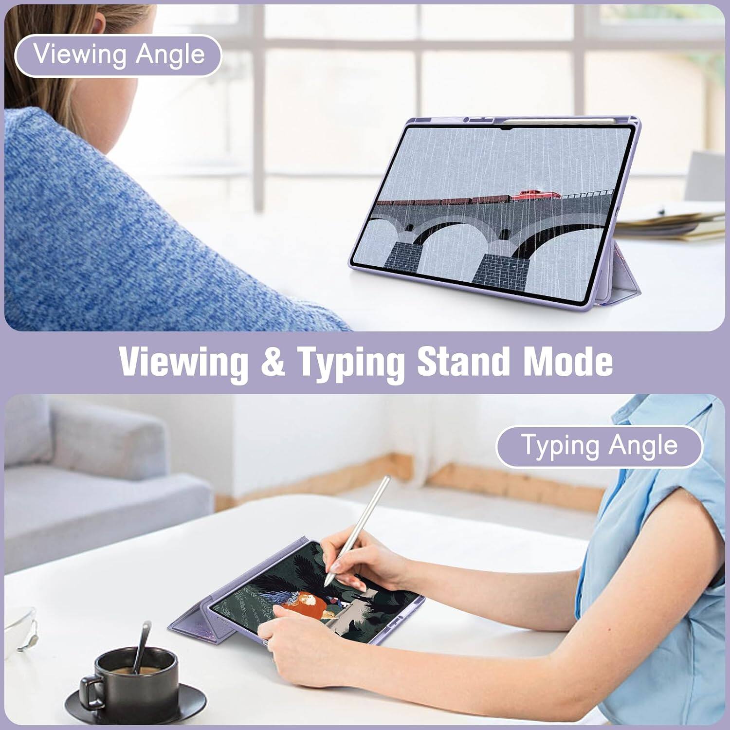 Viewing Angle  
Viewing & Typing Stand Mode  
Typing Angle