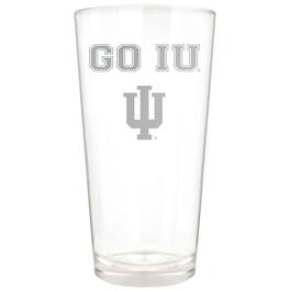 Great American Products - Indiana Hoosiers Etched 16oz. Rally Cry Pint Glass - Multicolor