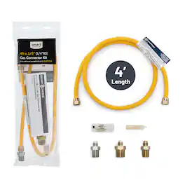 Smart Choice - 4' X 3/8" Gas Connector Kit